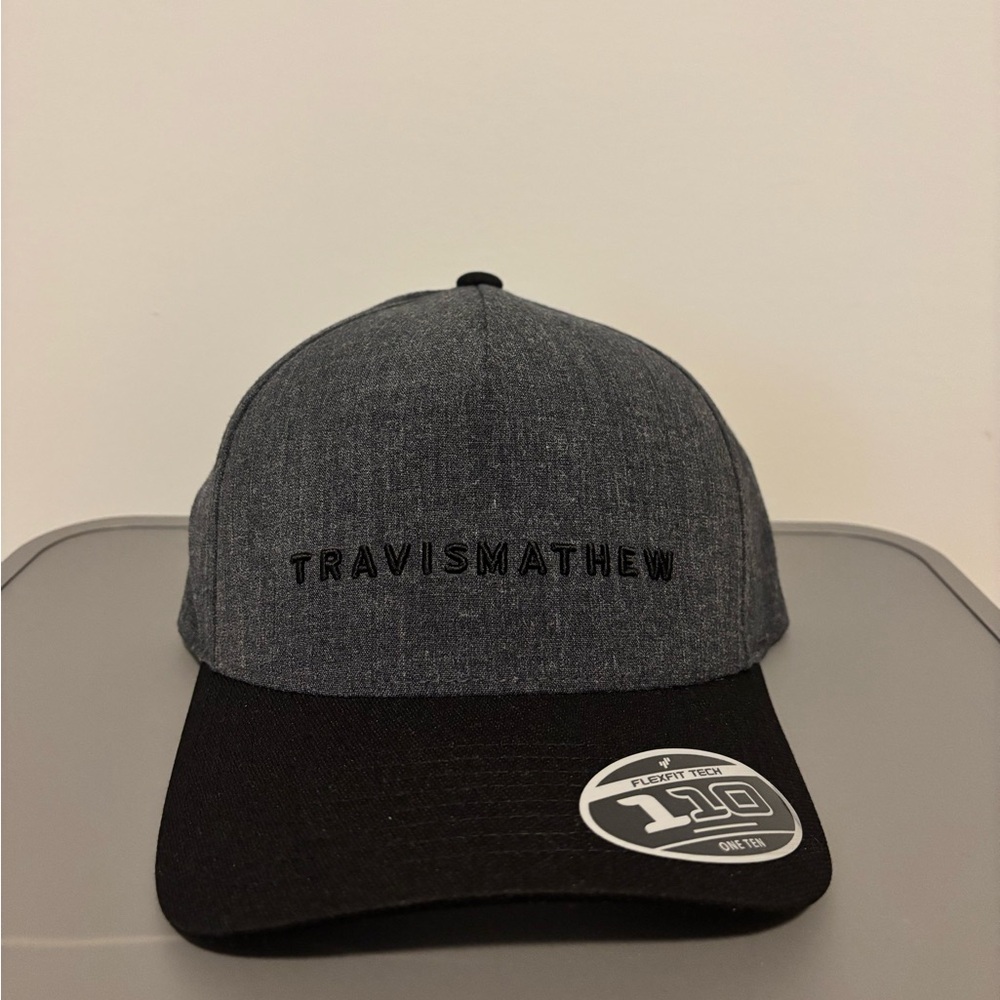 TravisMathew Gray Heather & Black Baseball Cap